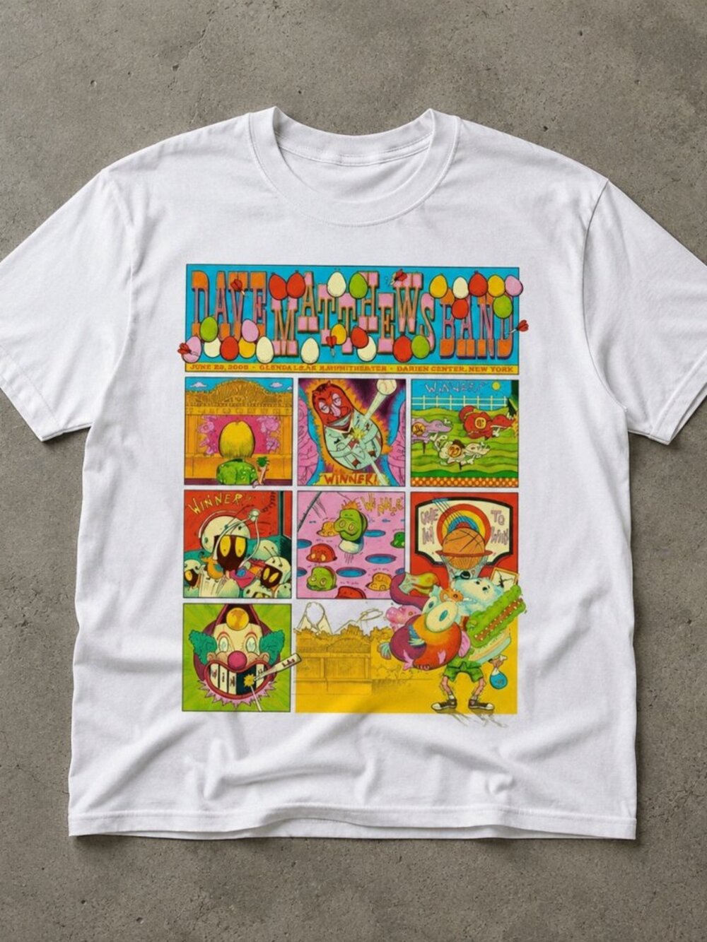 Dave Matthews Band Darien Center NY July 22 2026 Event Graphic T-Shirt